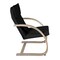 Regency Seating > Side & Guest > Bentwood Lounge Chairs, Natural Seat, Black Back, 27 W 28 L 39.5 H 2000NTBK - alternate 4